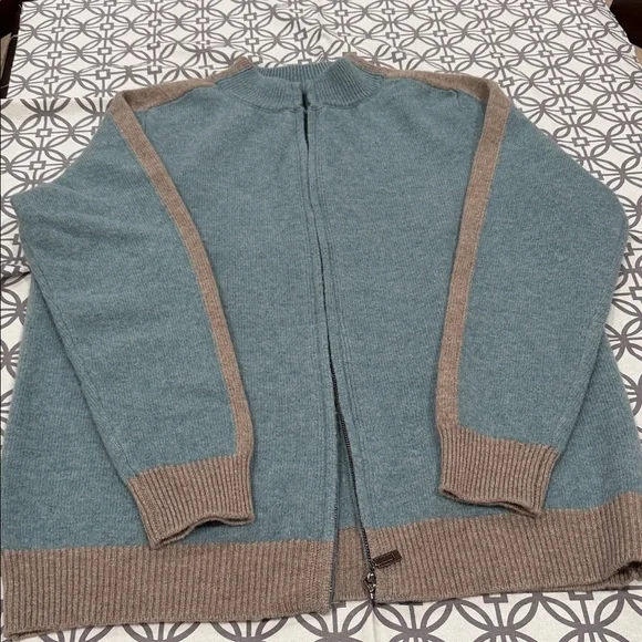 🔹NEW.. Two Tone Zip Front Mens Sweater… - Picture 1 of 6
